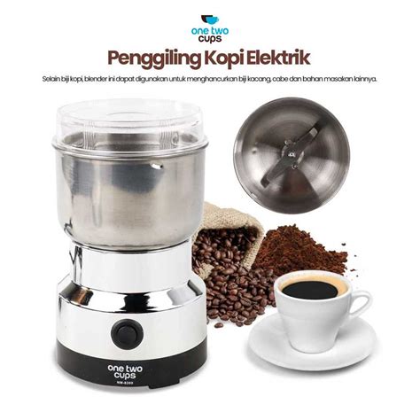 Jual One Two Cups Nima Alat Penggiling Kopi Elektrik Bumbu