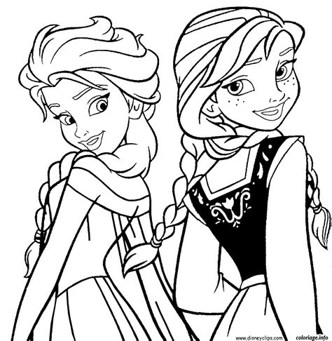 Tous les prénoms garçons ou filles à imprimer ou à télécharger en pdf et à colorier. Coloriage Elsa Et Anna Reine Des Neiges dessin