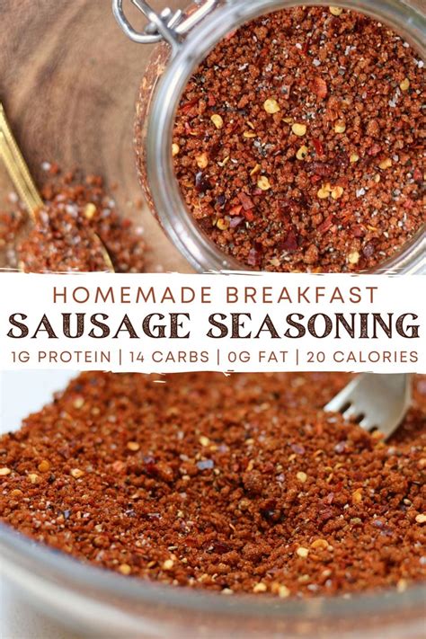 Homemade Breakfast Sausage Seasoning In 2021 Homemade Breakfast Sausage Sausage Seasoning