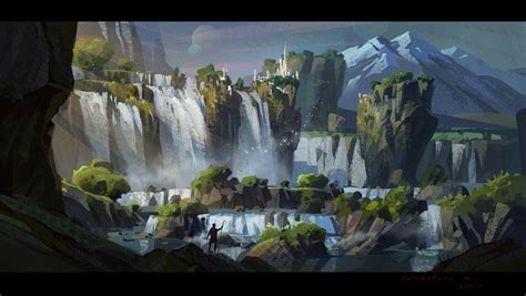 Waterfalls By Ivany86 On Deviantart Environment Concept Art Concept