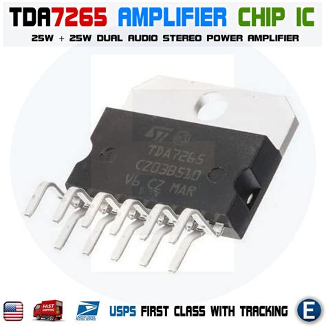 Tda7265 25 25w Dual Stereo Audio Power Amplifier Chip Ic Tda 7265 St