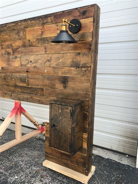 King size tufted headboard vintage this headboard is an item that introduces a farmhouse style into the bedroom. Rustic Headboard, Rustic Lights, Headboard, King Size ...