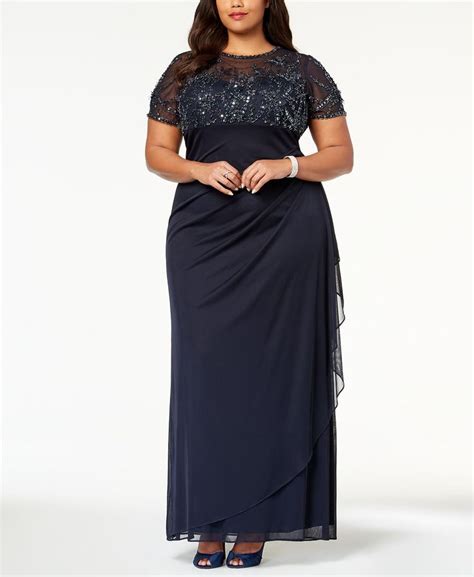 Xscape Plus Size Embellished Empire Waist Gown And Reviews Dresses
