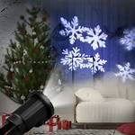 LED Snowflake Projector Christmas Moving Laser Projection Outdoor ...