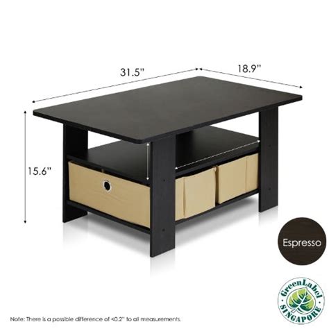 For those who are on a tight budget, this one's for you. Furinno Coffee Table with Bins, Espresso/Brown SALE Coffee ...