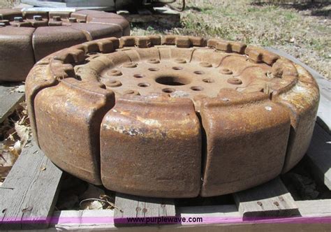 2 Ford Tractor Wheel Weights In Buhler Ks Item G8433 Sold Purple