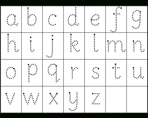 Alphabet Tracing Dots