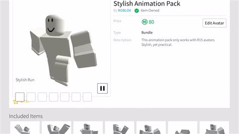 Getting The Stylish Animation Pack In Roblox Youtube