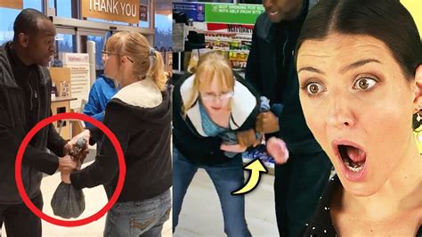 Shoplifters Caught In The Literal Act Youtube