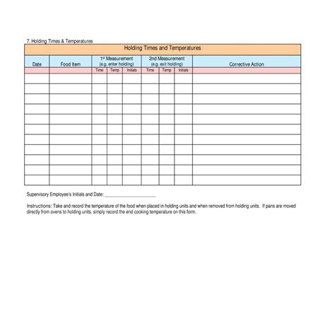 Haccp Flow Form Fill Out Printable PDF Forms Online