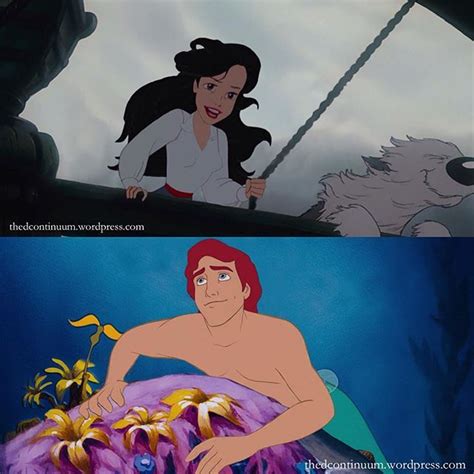 I Love This Ariel And Eric Reversed Roles Disney Animation