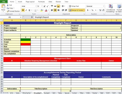 Project Action Plan Template Excel Free Download Free Printable Templates