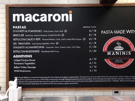 To access the details of the store (locations, store hours, website and current deals) click on the location or the store name. Can you believe it? A pasta bar at Whole Foods Marlboro ...