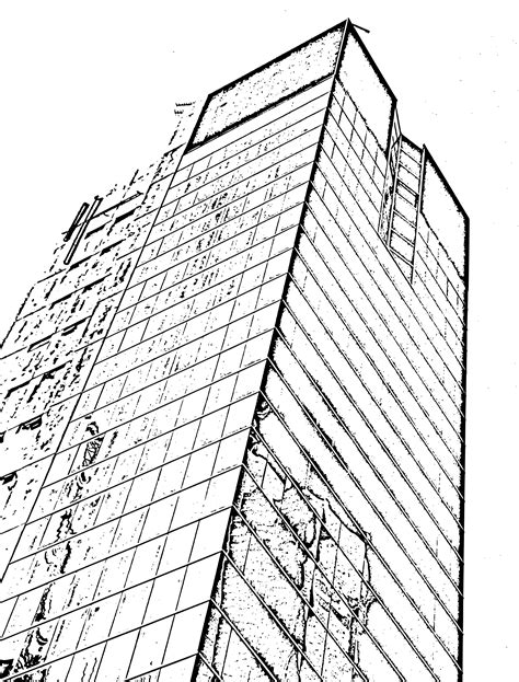 Building Line Drawing At Getdrawings Free Download