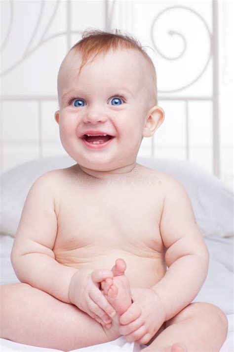 Beautiful Smiling Cute Baby Stock Image Image Of Beauty Emotion