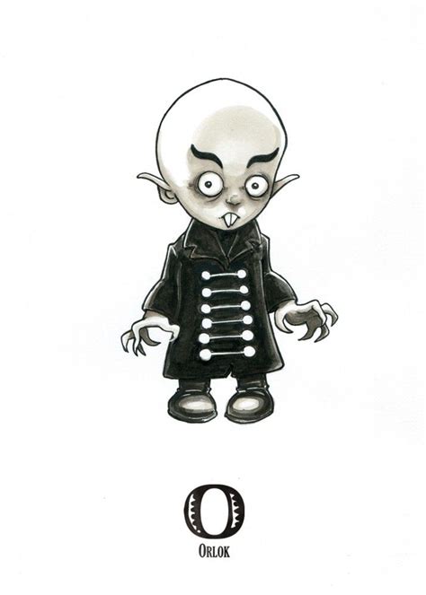 O Is For Orlok Nosferatu Tiny Creatures Alphabet By David G Forés