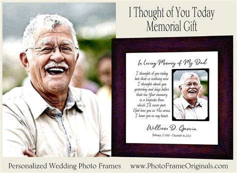 Loss Of Father T Memorial Frame Sympathy T Father Etsy