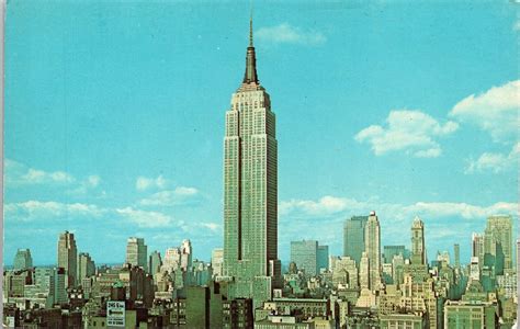 Empire State Building New York City Nyc Ny Tallest Structure Postcard
