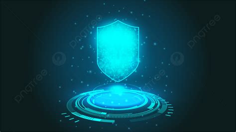 Data Security Abstract Light Effect Background Shield Data Security