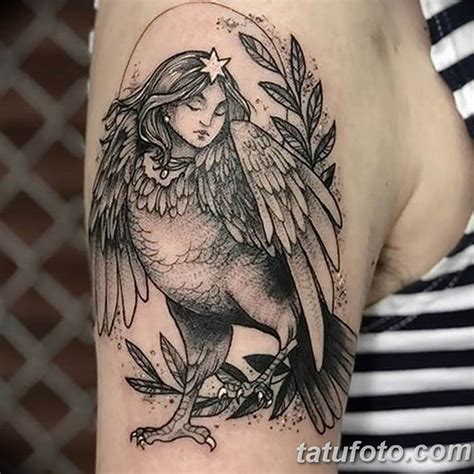 The Meaning Of The Tattoo Harpy History Facts Photo Examples Sketches