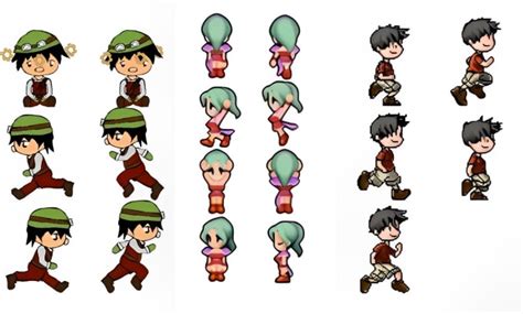 Create 2d Sprite Sheet Pixel Art Character Design Cartoon Character By