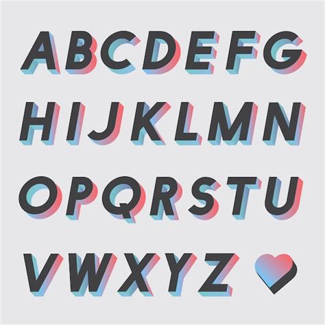 Free Vector Set Of Alphabet Vectors