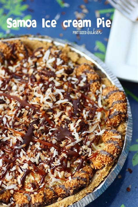 This samoa pie recipe from delish.com is the best. Samoa Ice Cream Pie - Pint Sized Baker