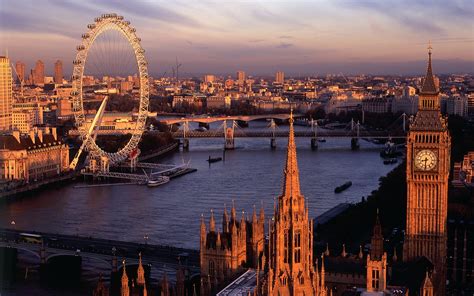 City London London Eye Big Ben River Thames Wallpapers Hd Desktop