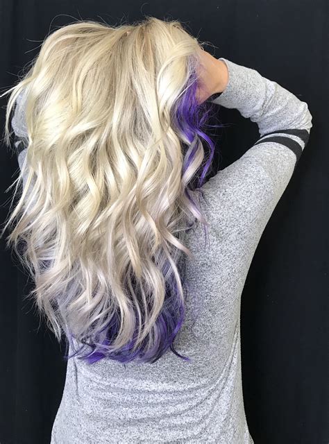 Purple And Black Underlights💜🖤💜🖤 Underlights Hair Hair Blog Purple
