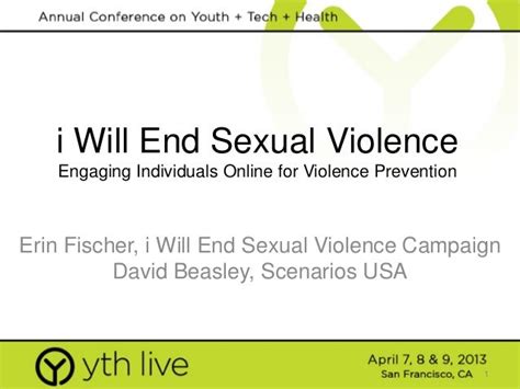 I Will End Sexual Violence A Campaign By Scenarios Usa