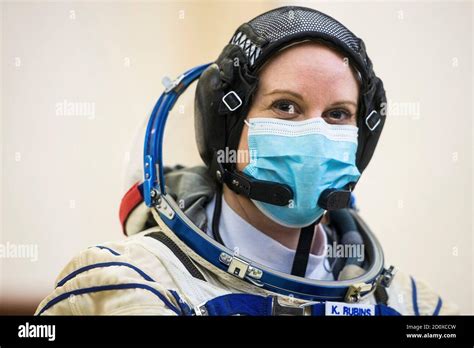 Expedition 64 Nasa Astronaut Kate Rubins During The Soyuz Qualification Exams For The Upcoming