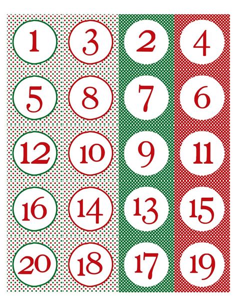 Free Printable Christmas Calendar Numbers Craft Beer Advent Calendar