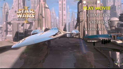 Star Wars Episode I The Phantom Menace 1999 Dvd Menu
