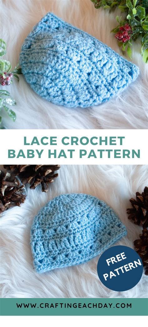 Lace Crochet Baby Hat Free Pattern Crochet Baby Hats Crochet Baby