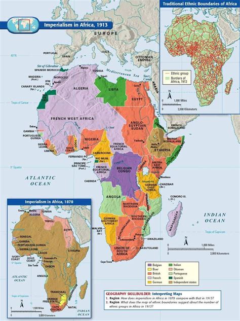 Imperialism In Africa 1913 Africa Map History Geography Map