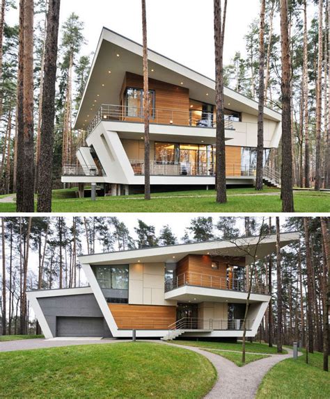 16 Examples Of Modern Houses With A Sloped Roof Sloped Roofs On This