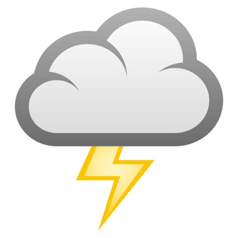 🌩️ Cloud With Lightning On Joypixels 70