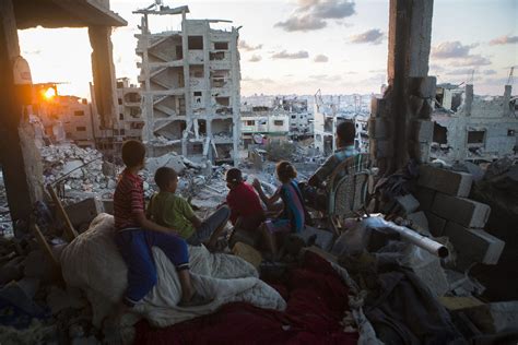 One Year After Israel Gaza War Gaza Strip Still In Ruins