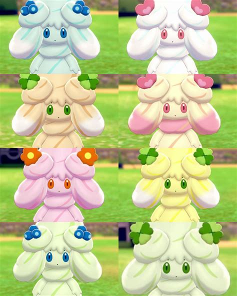 Alcremie Has A Variety Of Color And Decoration On Its Body Depending On