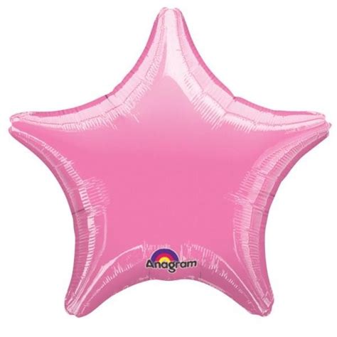 19 Pink Star Foil Balloon Helium Foil Balloons Party Goods And