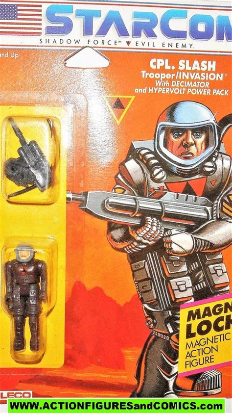 Starcom Cpl Slash 1986 Coleco Shadow Force Enemy Gi Joe Moc Space Toys