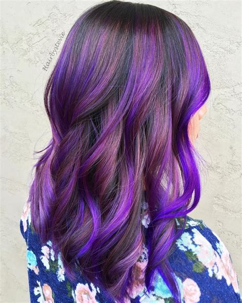 20 Purple Balayage Ideas From Subtle To Vibrant Purple Balayage Balayage Hair Purple Short