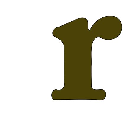 Lowercase R Openclipart