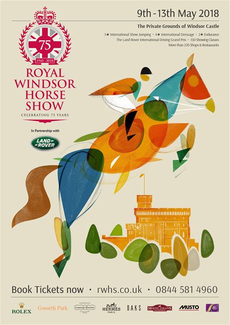 Royal Windsor Horse Show Poster Illustration On Behance Horse