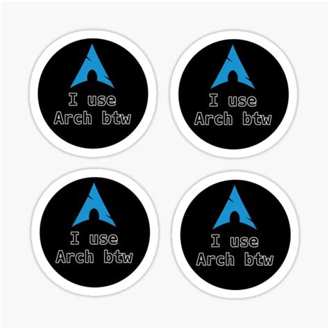 I Use Arch Linux Sticker For Sale By Tildica Redbubble