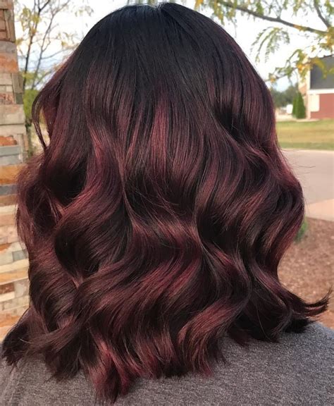 This deep, rich shade is so perfect for winter. 45 Shades of Burgundy Hair: Dark Burgundy, Maroon ...