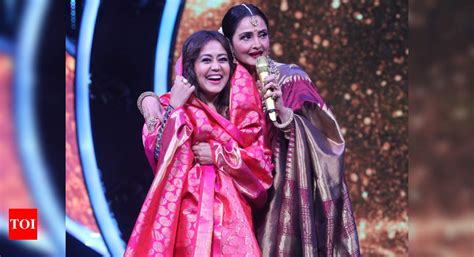 Indian Idol 12 Evergreen Actress Rekha Ts A Saree To Neha Kakkar As Shaddi Ka Shagun