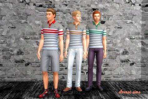 Mens Polo Shirts At Strenee Sims Sims 4 Updates