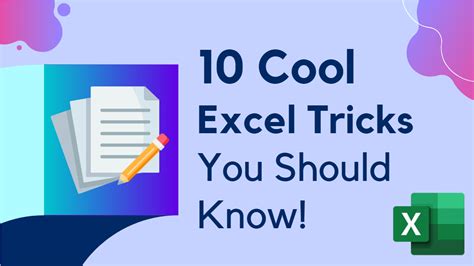 Must Know Excel Tricks That Experts Use Everyday
