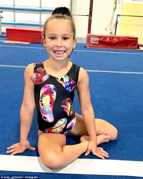 Five Year Old Gymnast Gets Instagram Famous For Her Skills Daily Mail